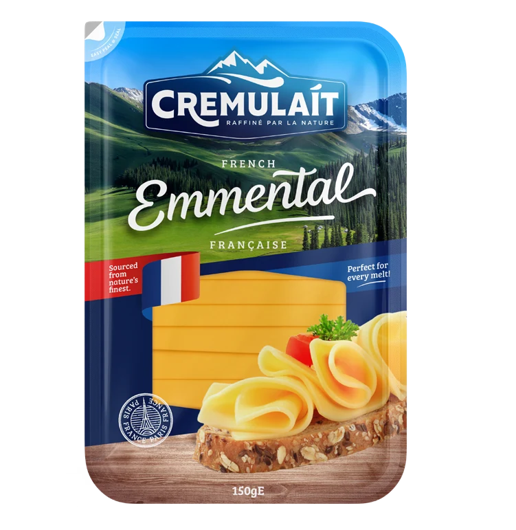 Cremulait French Emmental slices pack