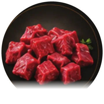 Beef cubes