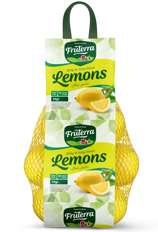 Fruterra lemons in a net bag