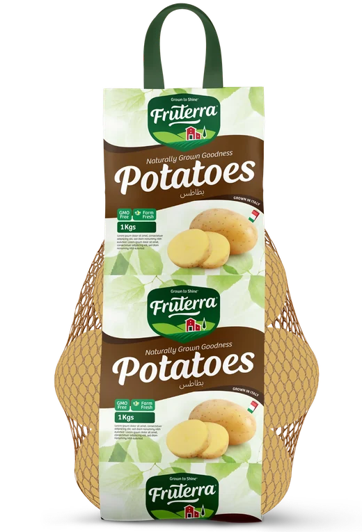 Fruterra potatoes in a net bag